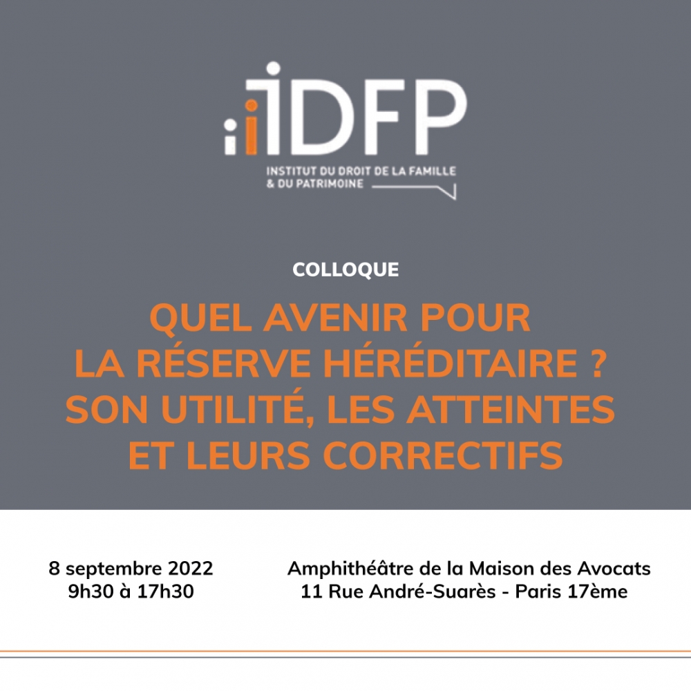 Quel avenir pour la réserve héréditaire ?